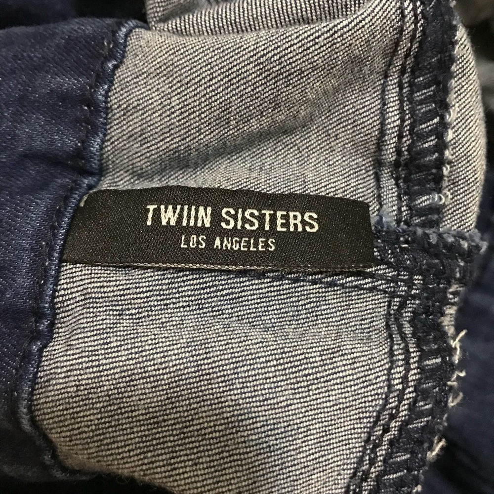 Women's Blue Denim Overalls. New, never worn - Picture 5 of 6